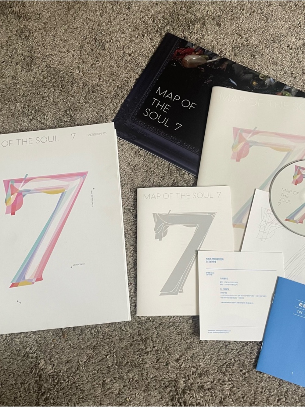 Map of the Soul 7 Ver. 01 Art Print Collection - White with Multicolor Accents